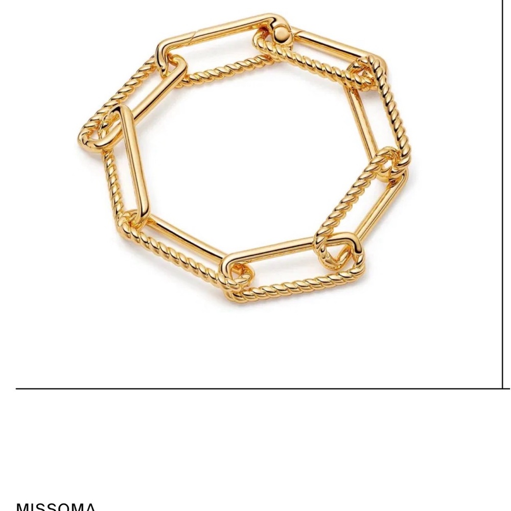 Missoma chunky half radial chain bracelet